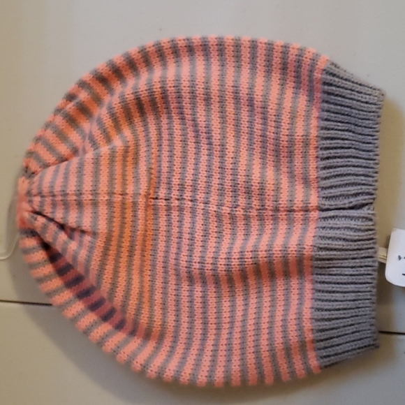 Charlotte Russe Accessories - Charlotte Russe pink and gray beanie